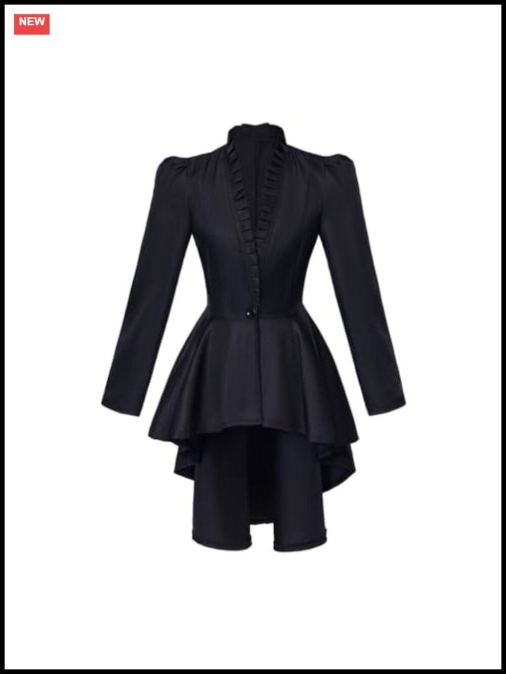 Steampunk Victorian Long Sleeve Button Jacket Tailcoat Gothic